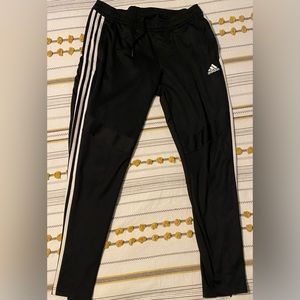 Three stripe Adidas workout pants size large